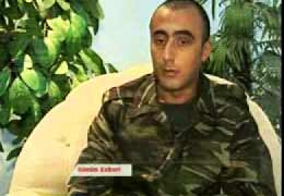 Armenian soldier, fallen prisoner, has interview with Azerbaijani ANS