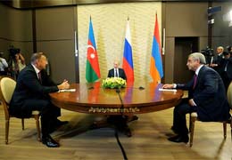  В Сочи состоялась трёхсторонняя встреча президентов России, Армении и Азербайджана