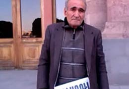 Ученый попытался наброситься на председателя НАН перед зданием правительства Армении