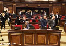 Opposition parliamentary factions demand holding of extraordinary session because of beating up Aram Manukyan and veterans of the Karabakh war
