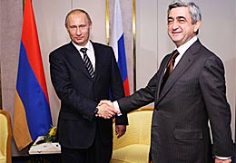 В Кремле состоялась встреча между президентами Армении и России