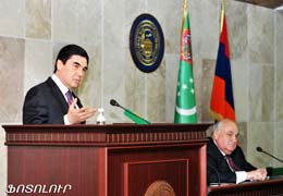 Head of Turkmenistan congratulates Armen Sargsyan on his election as  Armenian President