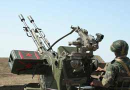Azerbaijani armed forces use DShK heavy machine gun on Line of Contact  