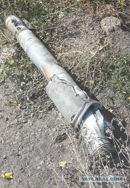 BM-22 arrow-shaped finned hard core projectile found in basement of a  building in Yerevan 