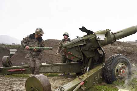 В восточном направлении линии соприкосновения Азербайджан применил станковый противотанковый гранатомёт