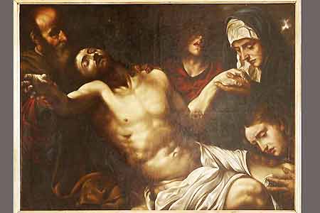 Holy Etchmiadzin will present  Caravaggio school pearl -  The  Entombment of Christ
