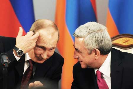 Саргсян в Москве проведет переговоры с Путиным