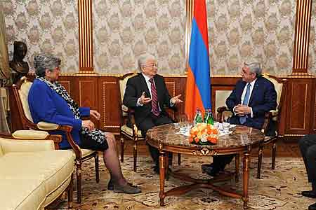 Serzh Sargsyan received world-renowned scientists, foreign members of  the National Academy of Sciences of Armenia