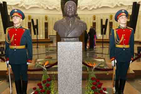 A solemn opening of Marshal Baghramyan`s bust took place in the  Victory Museum in Moscow