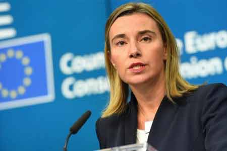  Mogherini :Armenia-EU agreement supports solution of Karabakh  conflict in accordance with international law