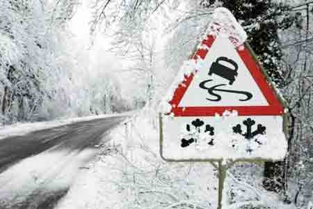 MES warns: Ice slick on some roads in Armenia