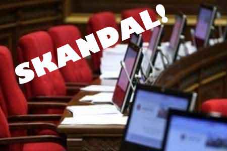 Extreme day in the Armenian parliament - scandals, fights and disassembly