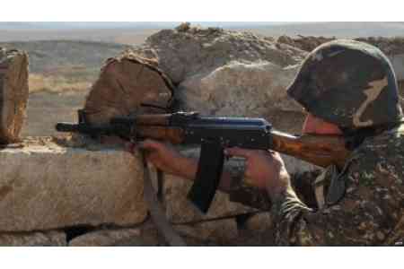 Подразделения ВС Азербайджана вновь обстреляли позиции армянской армии