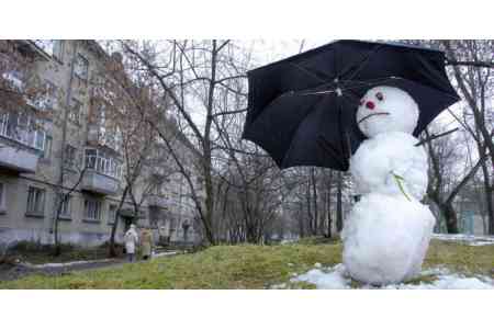 На Новый год по всей Армении прогнозируется погода без осадков