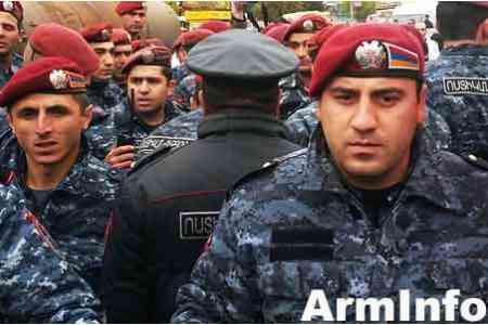 Новая смена войск Полиции Армении отправилась на боевое дежурство на армяно- азербайджанскую госграницу
