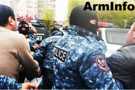 Armenian police dispersed demonstrators who "occupied" Office of Catholicos of All Armenians, demanding his resignation