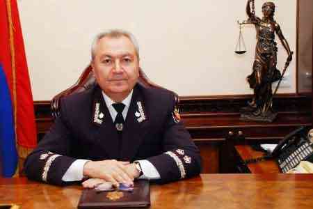 Глава Специальной следственной службы Армении "в силу сложившихся обстоятельств, считает нецелесообразным далее продолжить несение службы"