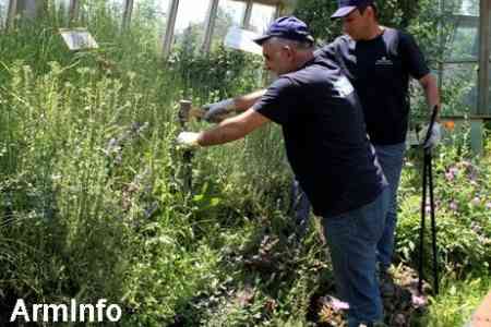 Сотрудники Ереванского коньячного завода День Всеобщей Ответственности посвятили благоустройству Ереванского ботанического сада