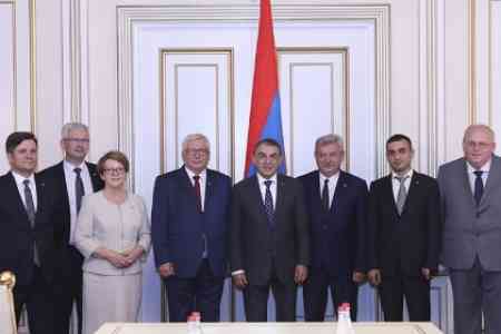 Armenian Parliament speaker and delegation of Polish Sejm delegation  discussed cooperation issues