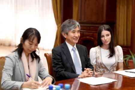ՀՀ փոխվարչապետը Ճապոնիայի դեսպանին ներկայացրել է Հայաստանում բիզնես ծավալելու առավելությունները
