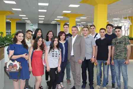 Summer business school`s students visit Beeline Armenia offices