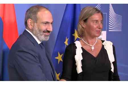 Mogherini, taking Russian prankers for Pashinyan, urged not to choose  between partners and to maintain good relations with all