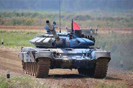 Армянские танкисты успешно прошли первый этап соревнований "Танковый биатлон"