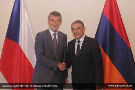 Բաբլոյան. Հայաստանն ակնկալում է չեխ գործարարների կողմից ուղղակի ներդրումներ Հայաստանի տնտեսությունում