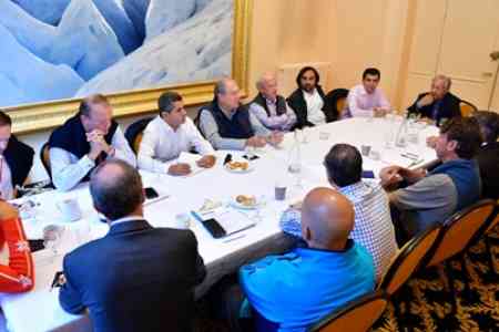 Armenian President in French Chamonix held talks with representatives  of the European Parliament and two dozen well-known companies and  banks