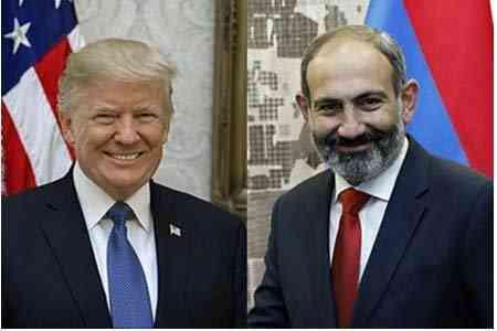 Donald Trump congratulates Nikol Pashinyan