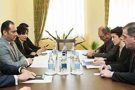 Artak Zeynalyan and Thea Tsulukiani discussed prospects for  cooperation