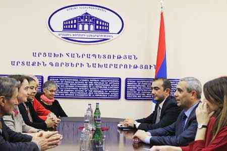 Artsakh Foreign Minister receives board members of International  Press Union of Francophonie