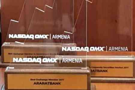 ARARATBANK announced by NASDAQ OMX Armenia winner in three  nominations 