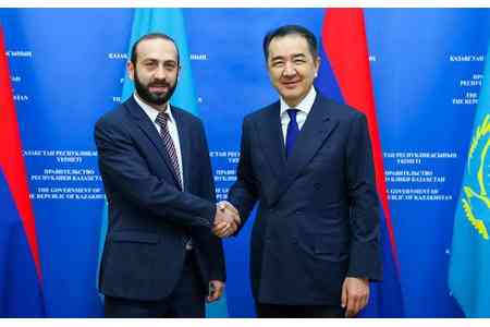Sagintayev and Mirzoyan are convinced: Today, all conditions for the  development of Armenian-Kazakh mutually beneficial economic  cooperation have been created.