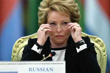 Matviyenko urged to stop "adding fuel to the fire" of the conflict in  Karabakh
