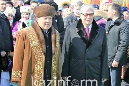 Елбасы и Президент приняли участие в праздновании Наурыза в Астане