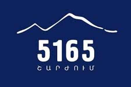 Движение "5165" обратилось в Национальное Собрание РА с требование инициировать процесс признания Республики Арцах