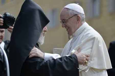Католикос всех армян встретился в Ватикане с Папой Римским