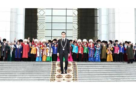 The solemn ceremony of inauguration of the President of Turkmenistan was held