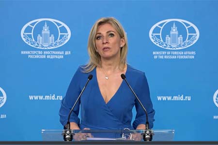 Мария Захарова усомнилась в искренности Карен Донфрид по части высказываний о заинтересованности США в работе с Россией в рамках МГ ОБСЕ
