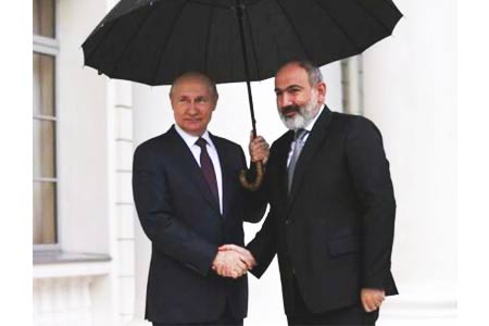 Armenia`s premier, Russian president to meet in Sochi 