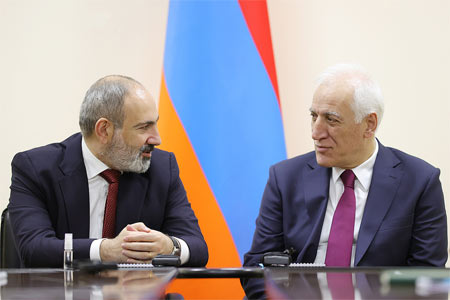 Президент и премьер Армении обменялись мыслями по институциональным реформам и позицией страны, связанной с землетрясением в Сирии и Турции
