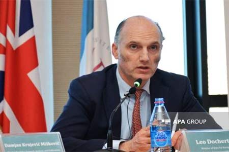 Leo Docherty is not informed on UK companies intending to develop  mines in Nagorno-Karabakh 