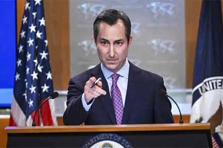 U.S. Department of State to continue to make clear to both Armenia  and Azerbaijan that escalation is in no one`s interest - rep 