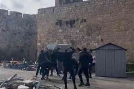 Group of terrorists in black clothes and masks attack Armenians in  Cow Garden area of Armenian quarter of Jerusalem; there are wounded  among community members