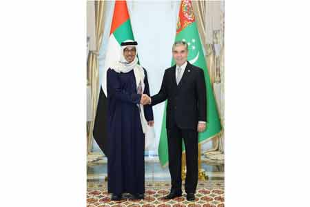 Meeting of the National Leader of the Turkmen people with the Vice President, Deputy Prime Minister of UAE