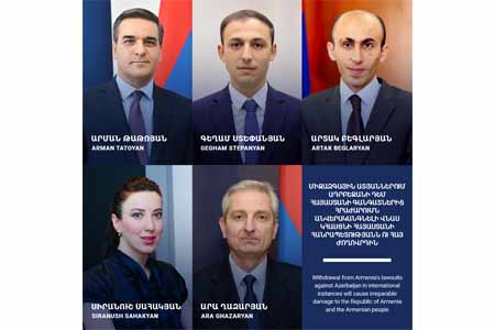 Armenian government`s intention to waive the claims filed against  Azerbaijan in international courts to cause irreparable damage to  Armenian people - human rights activists 