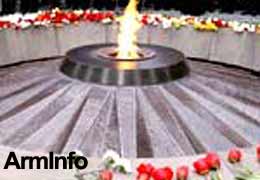 Presidents of Armenia and Russia pay the tribute to the memory of the victims of the Armenian genocide