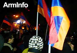 Armenian National Congress holds a procession in Yerevan on occasion of Human Rights Day 
