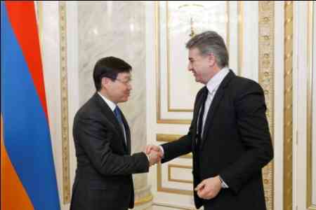 Kazakhstan is interested in further development of cooperation with  Armenia in different areas